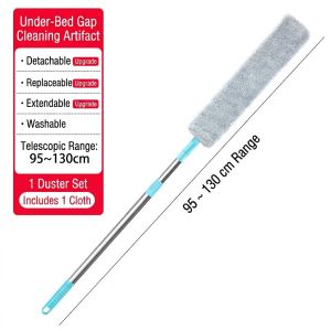 Long Handle Under Bed Dust Cleaner Dust Removal Brush for Narrow Gaps Furniture