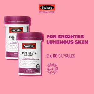 [EXP 30 NOV 2027] [Twin Pack] Swisse Beauty Asta-Gluta Bright 60 Caps