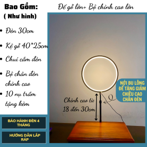 Kệ đèn đặt tượng đa năng [NHIỀU SIZE] có thể nâng cao hạ thấp vòng đèn Kệ đèn led hào quang tôn tượng thế hệ mới