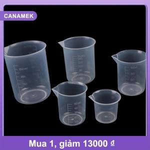 【CANAMEK】 2 cái trong suốt nhà bếp phòng thí nghiệm nhựa thể tích cốc cốc đo