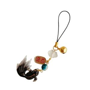 Colorful Fish Star Beaded Phone Charm Pendant Handmade Sturdy Acrylics Fashion Accessory for Trendy Look Daily Use