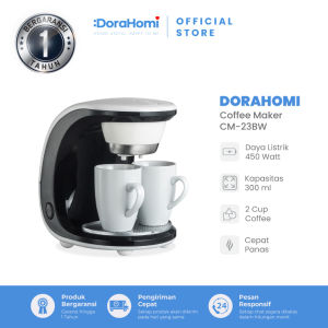 TELIXMART Coffee maker mesin pembuat kopi otomatis low watt 2 cangkir