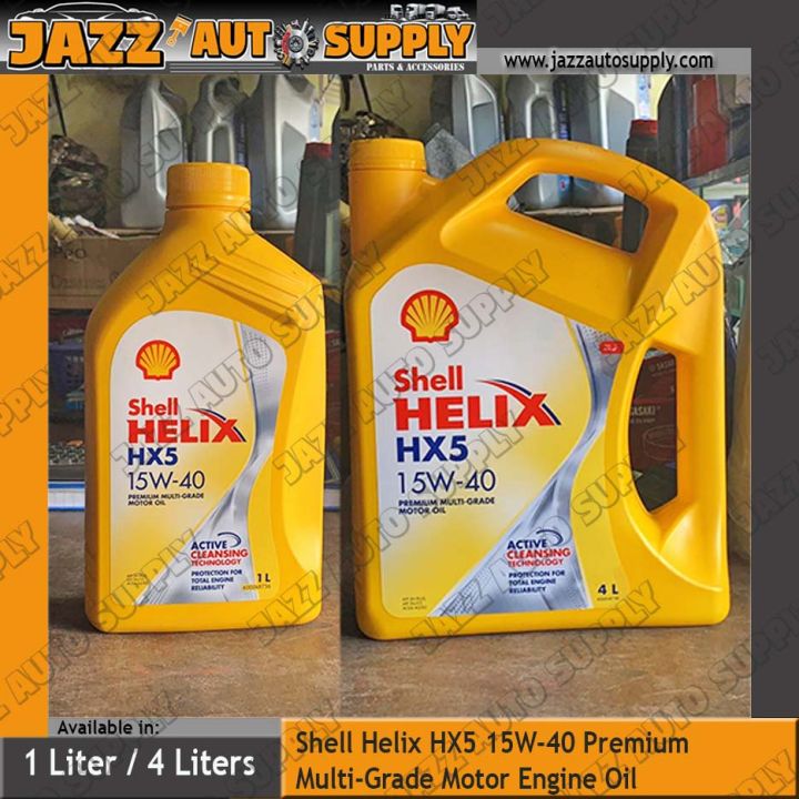 Shell Helix Hx5 Gasoline 15w 40 Premium Multi Grade Motor Engine Oil Lazada Ph 