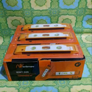 1KOTAK ISI 20PCS Waterpass Torpedo Merk WILMER Ukuran 9 9In 9 Inch