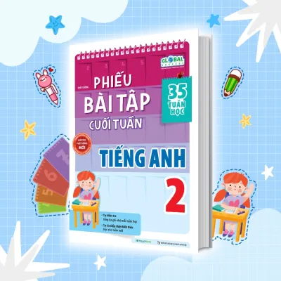 Sách Phiếu bài tập cuối tuần Tiếng anh lớp 2 (Global)