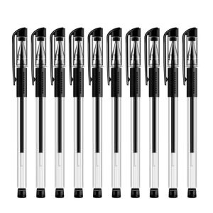 INVADER 10pcs 0.5mm Gel Pen Quick-dry Black/Blue/Red Ink Writing Tool Classic Smooth Writing Ballpoint Pen Gift