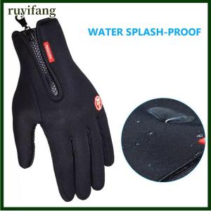 ruyifang Men Women Winter Warm Windproof Waterproof Thermal Touch Screen Gloves Mittens