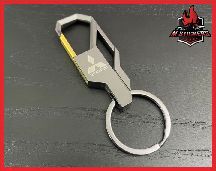 [READY STOCK] MITSUBISHI LOGO 3D Car Keychain New Car Logo keychain