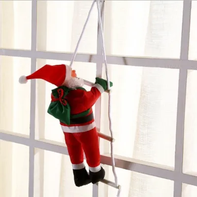 30cm Big Standing Santa Claus Christmas Figure Doll Sack Gifts Santa Standing Xmas Ornaments For Home Decoration