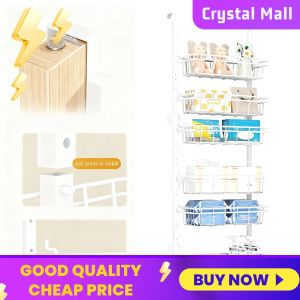 COD [Free Shipping] Modern 6-Tier Over The Door Storage Organizer with Removable Spice Racks for Kitchen and Home Use