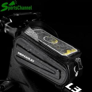 Vỏ cứng khung xe đạp túi sườn trên không thấm nước Khung Trước Xe Đạp Túi tàu sân bay gói với lỗ cắm tai nghe loại phản chiếu phụ kiện đi xe đạp