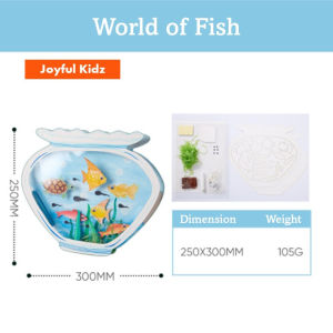 Kids Art and Craft DIY Light Aquarium Ocean Fish Tank Insect World Glowing Painting Paper Craft