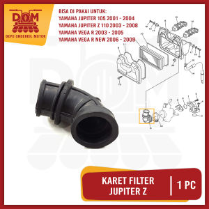 Karet Filter Jupiter Z (PSP) Joint Sambungan Karbu Karburator Ke Saringan Udara Yamaha Vega R New