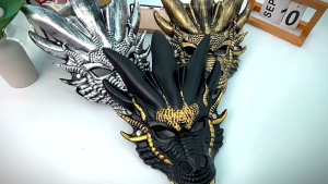 Dragon Head Full Face Mask Halloween Animal Mask Adult Masquerade Decoration Mask for Women Men Halloween Cosplay Party