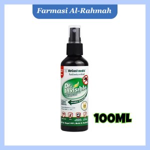 Vircast Medic Dr Invisible Natural Mosquito Repellent Spray 100ml/300ml (Spray Nyamuk)