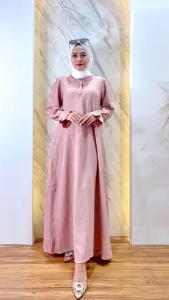 DRESS BABY CRUSH WANITA TERBARU KEKINIAN BUSUI 2023 - Gamis Lunita Dress Baby Crush