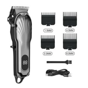 Mesin pemotong rambut pemotong rambut profesional pemotong rambut janggut gunting rambut usb boleh dicas semula elektrik pemotong tanpa wayar lelaki