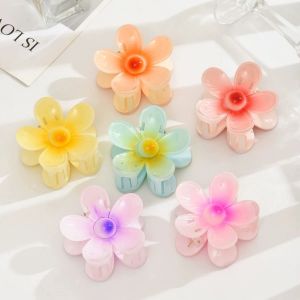 L4 - JEPITAN RAMBUT SALON KOREA 11CM MODEL TRIPPLE BUNGA GLOSSY / JEDAI SALON FLOWER KOREAN PREMIUM