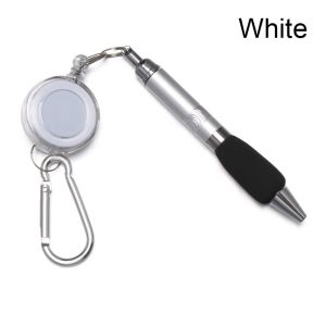 NEMOPH Key Chain Mountaineering Buckle Retractable Pull Rope Stationery Writing Tools Neutral Pen Ballpoint Pen Easy Pull Buckle Pen