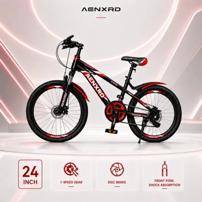 Mountain Bike 24/26 Inch Variable Speed Shock Absorbing Aluminum Alloy Frame Universal for Adults & Kids Men Women