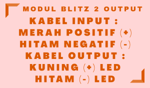 MODUL LED BLITZ PESAWAT 24VOLT STELAN 2 OUTPUT