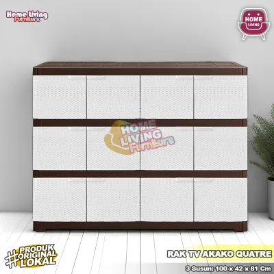 Meja Tv Akako Quatre Rak Tv Buffet Tv Lemari Kabinet Serbaguna Penghemat Tempat Meja Ruang Tamu