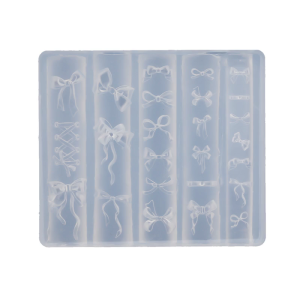 3D Bowknot khuôn mẫu móng tay nghệ thuật khuôn silicon cung móng tay khuôn mẫu Giấy nến mẫu móng tay khuôn mẫu trang trí móng nghệ thuật