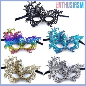 【Enthusiasm】🌟🌟【Hot Sale】🎈 หน้ากากครึ่งหน้าฮาโลวีนชุดเดรสผู้หญิงหรูหรางานปาร์ตี้คริสต์มาสตกแต่งคอสเพลย์หน้ากากไนท์คลับ