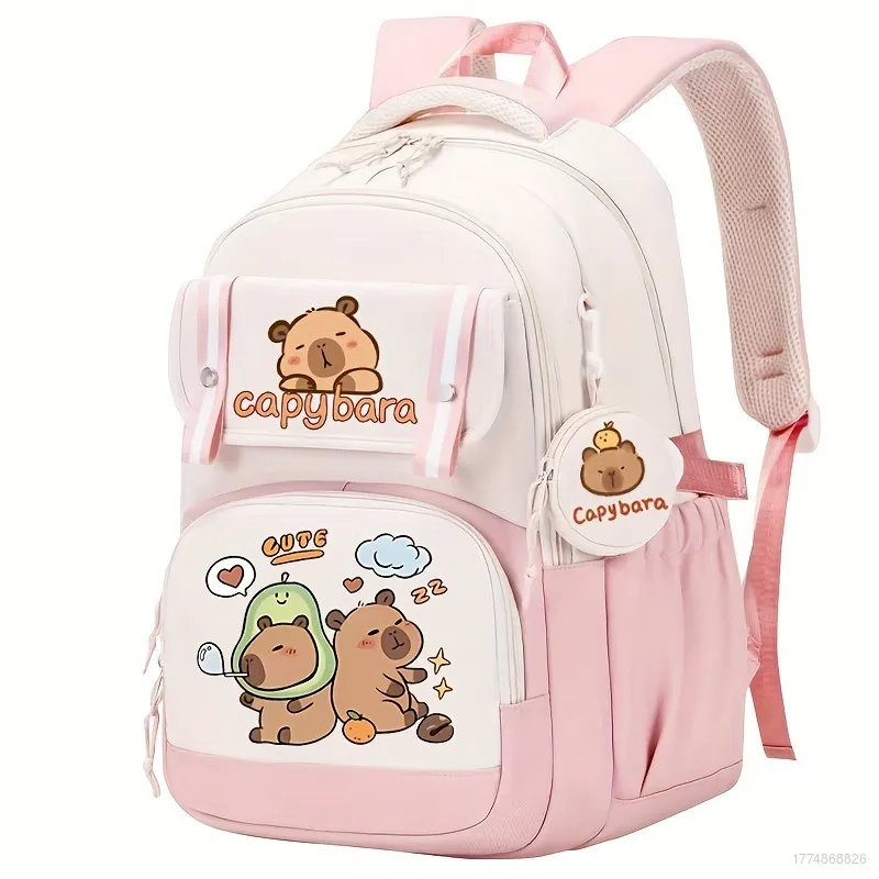 FCLZ69 Capybara Backpack for Student Large Capacity Lightweight