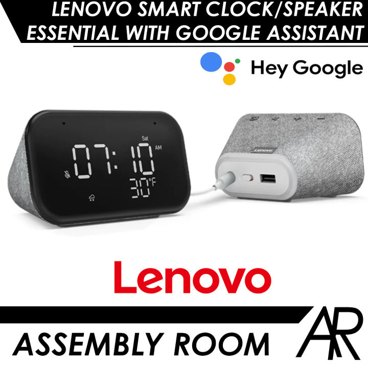 Lenovo Smart Clock and Smart Speaker Essential with Google