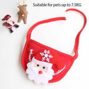Funny Dog Christmas Hat Pets Santa Bibs New Year Party Cosplay Costume Puppy Cap Cute Cats Bandana Clothes Accessories Gift