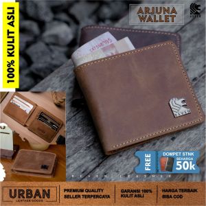 Dompet Pria REVEN ARJUNA WALLET: Lipat Dua Kulit Sapi 100% Distro Premium Keren Murah Terbaru