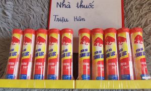 Viên sủi tăng lực bổ sungl lysine vitamin ctaurin cao nấm đông trùng hạ thảo cao linh chi vitamin b1 vitamin b5 acid folic hỗ trợ người sức khỏe kémmệt mỏi ăn không ngon miệng