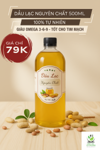 Dầu Lạc Nguyên Chất Sạch 100% Tốt Cho Sức Khoẻ 1000ML