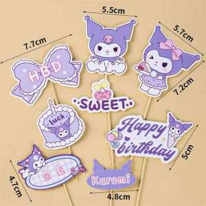 Topper KUROMI / Topper Kue Sanrio Kuromi