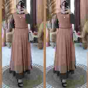 Sherena maxy gamis ceruty babydoll malaysia salur terbaru kekinian/ gamis syari uwais nasya modern mewah\gratis ongkir bisa COD