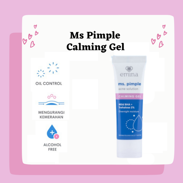 Emina Ms Pimple Acne Solution Calming Gel 20 ml - Pelembab Malam Hari ...