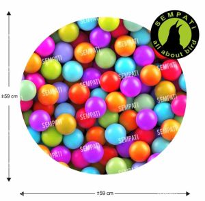 KARPET SANGKAR 3D MURAI KACER C IJO NO 1 2 3 3 DIMENSI MOTIF BOLA ALAS DASAR KANDANG BURUNG MURAI