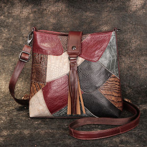 Genuine leather womens bag ladies handheld single shoulder crossbody bag womens composite bag