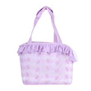 YITAQI Lace Mesh Pet Cat Carrier Bag Multi-function Portable Puppy Carrying Bag Space Backpack Large Capacity Cat Handbag for Small Dog