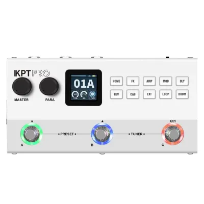 YUIMER KPT PRO Guitar Bass Multi Effects Pedal Processor with Loop Recording Drum Machine Modulation Effects