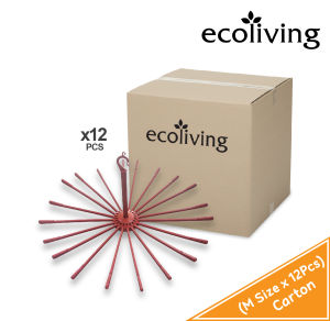 ECO LIVING CARTON DEAL 12Pcs/Ctn M/L Size Umbrella Clothes Hanger W/HookPenyakut Baju Payung ECO-169-12 ECO-170-12