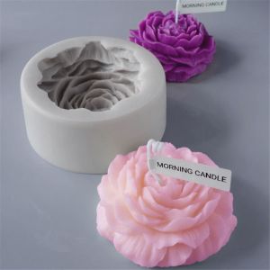 CUNXIN Resin Epoxy Odorless DIY Aromatherapy Wax Homemade Flowers Candle Peony Mould Soap Mold Silicone Mould Candle Mold