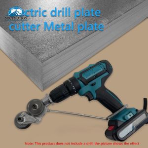 Professional Electric Drill Plate Cutter Quick Cutting Electric Metal Plate Cutter Attachment Wear-resistant for Various Iron Parts