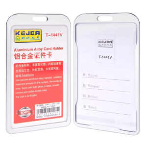 Id Card Holder Aluminium Kejea Casing Id Card 2 sisi Frame Kartu Id Card Name Tag Kejea Premium