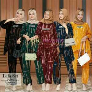 [NEW PROMOSI] SETELAN WANITA WAKA-WAKA JUMBO AMINAH SET RAYON SUPER GRADE A - JUMPSUIT - BAJU DAN CELANA KEKINIAN - TERBARU TERMURAH