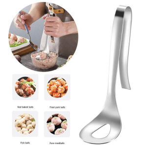 Dụng cụ làm thịt viên cá viên mọc viên chống dính bằng inox 304 - Muỗng viên thịt thông minh tiện ích