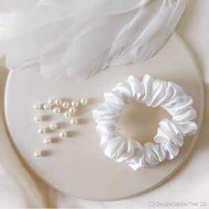 Mulberry Silk Midi Scrunchies 2cm Single Piece 100% Natural for Hair Care All Hair Types Soft and Smooth Midi Sized Gift Ideas Hair Accessories