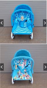 [siêu rẻ] Ghế rung cao cấp ăn bột cho bé - Có bảo hiểm + đồ chơi + mái che + điều chỉnh nằm ngồi
