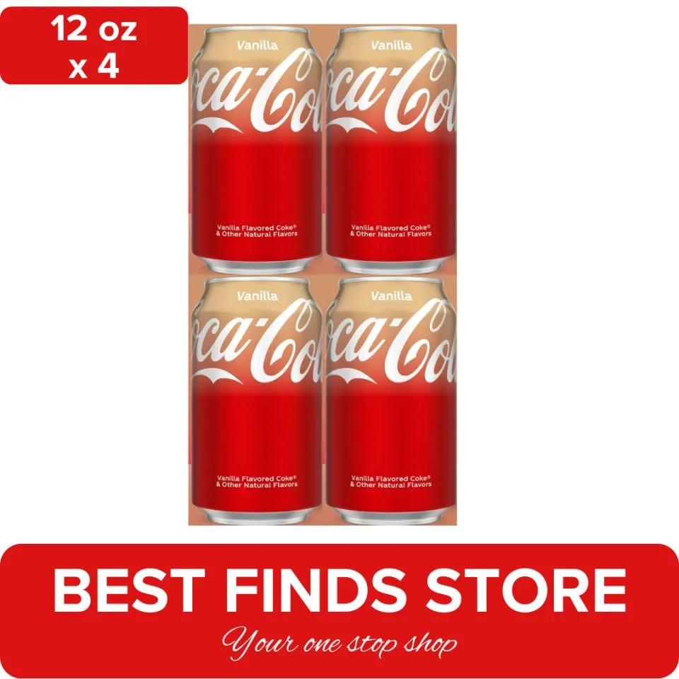 Coca Cola Vanilla 355ML(12oz) - Pack Of 12 | USA Import コカコーラ
